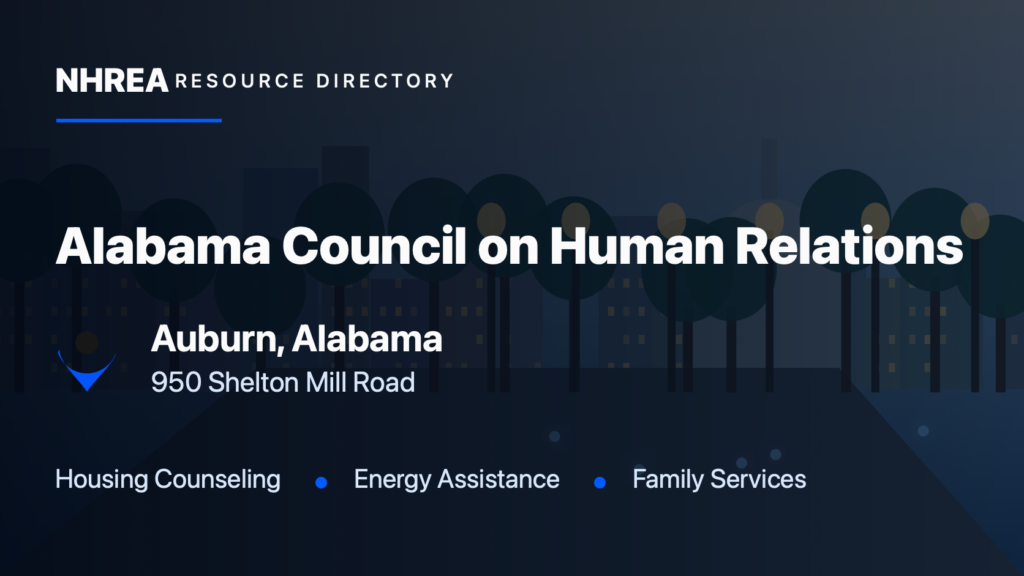 Alabama Council on Human Relations, Inc. resource listing in Auburn, Alabama