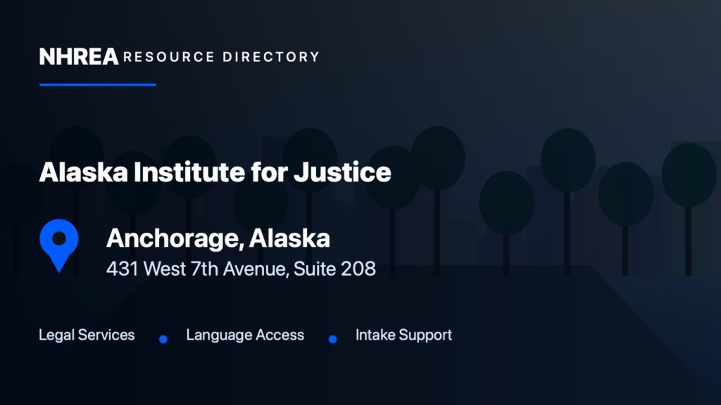Alaska Institute for Justice — Anchorage Office resource listing in Anchorage, Alaska
