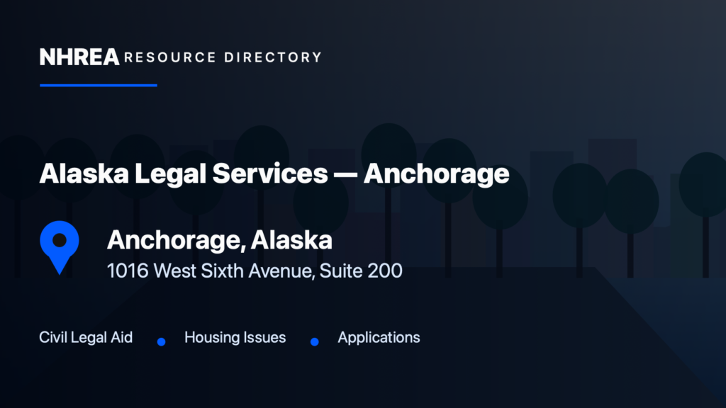Alaska Legal Services Corporation — Anchorage Office resource listing in Anchorage, Alaska