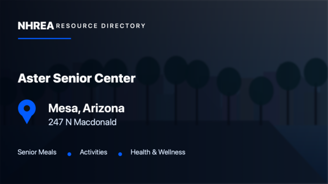 Aster Senior Center — Mesa Downtown resource listing in Mesa, Arizona