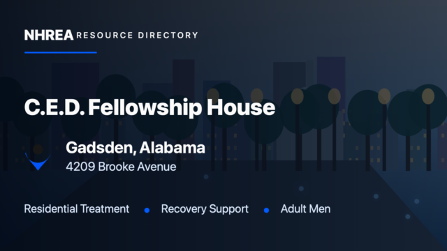 C.E.D. Fellowship House, Inc. resource listing in Gadsden, Alabama