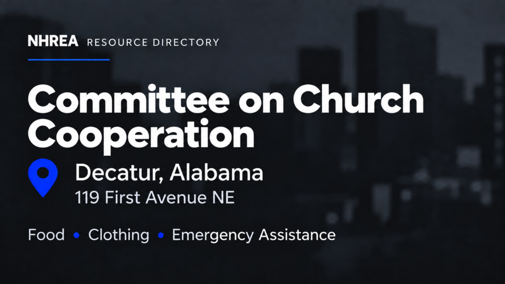 Committee on Church Cooperation resource listing in Decatur, Alabama