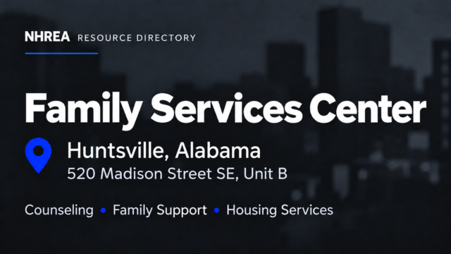 Family Services Center resource listing in Huntsville, Alabama