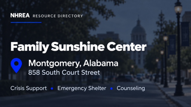 Family Sunshine Center resource listing in Montgomery, Alabama