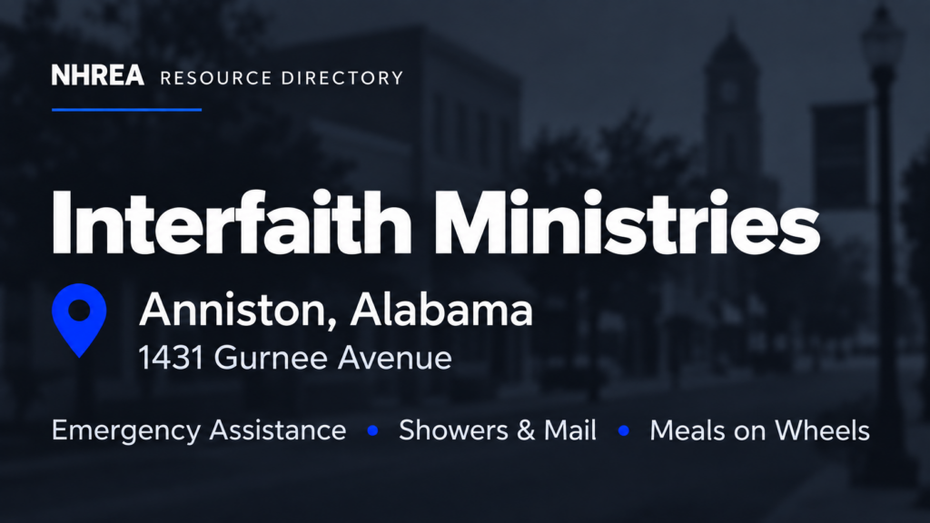 Interfaith Ministries resource listing in Anniston, Alabama