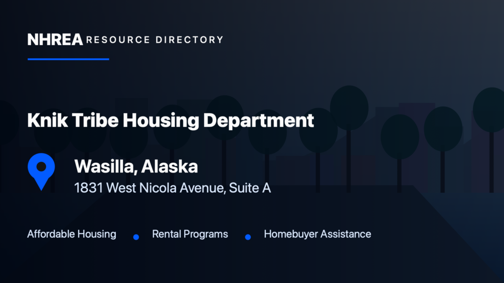 Knik Tribe — Housing Department resource listing in Wasilla, Alaska