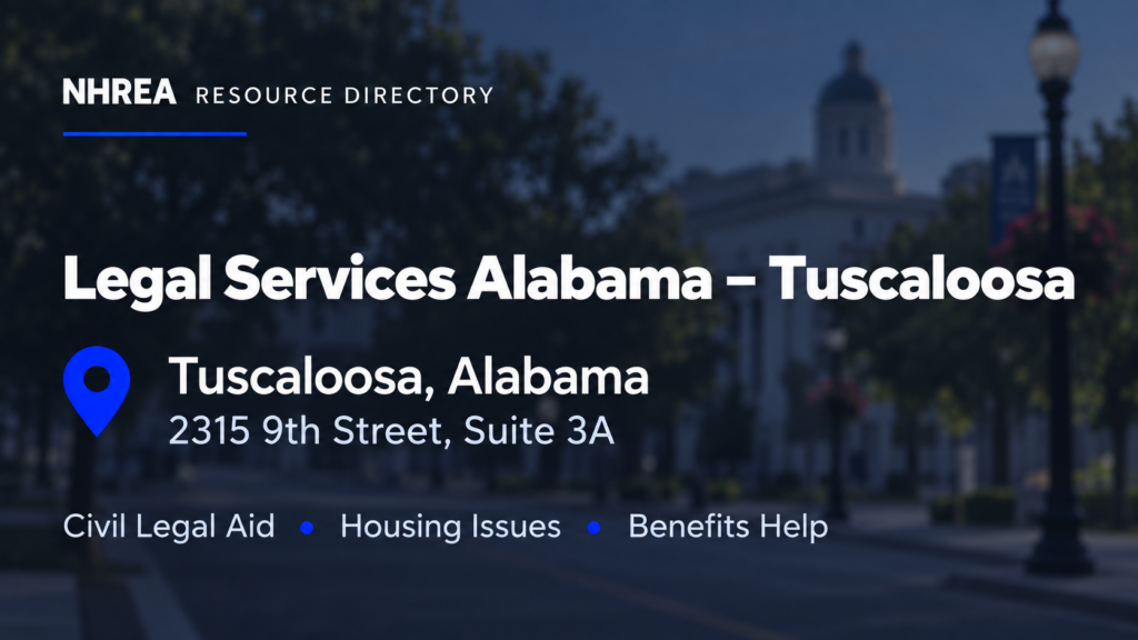Legal Services Alabama – Tuscaloosa resource listing in Tuscaloosa, Alabama