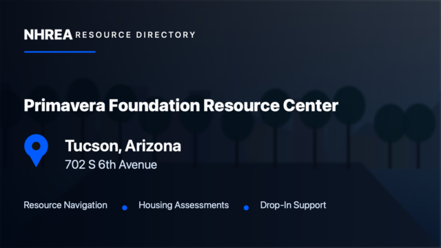 The Primavera Foundation — Resource Center resource listing in Tucson, Arizona