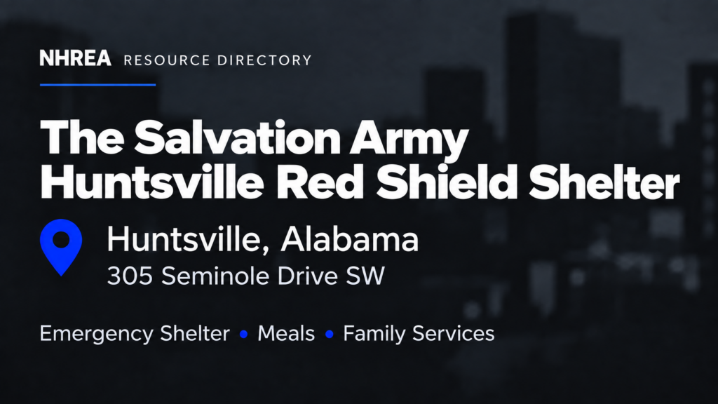 The Salvation Army Huntsville Red Shield Shelter resource listing in Huntsville, Alabama