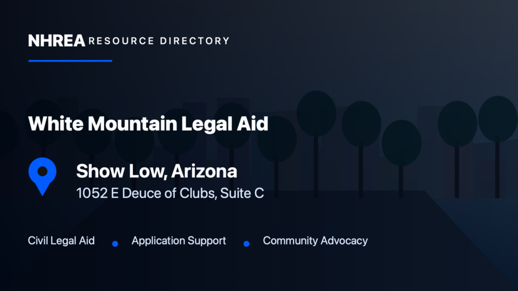 Southern Arizona Legal Aid — White Mountain Legal Aid resource listing in Show Low, Arizona