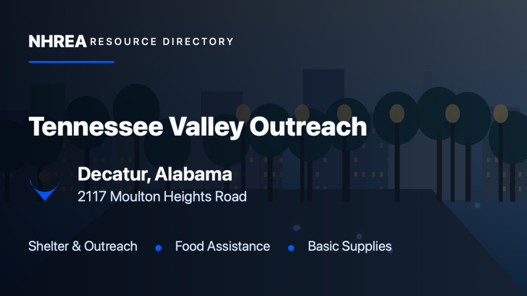 Tennessee Valley Outreach resource listing in Decatur, Alabama