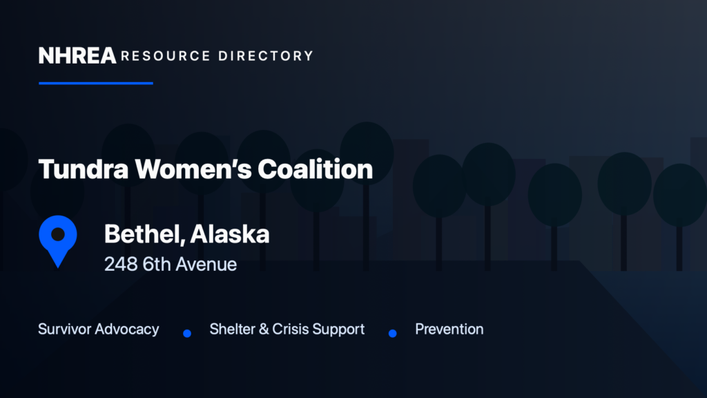 Tundra Women’s Coalition resource listing in Bethel, Alaska