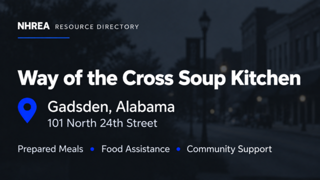 Way of the Cross Soup Kitchen resource listing in Gadsden, Alabama