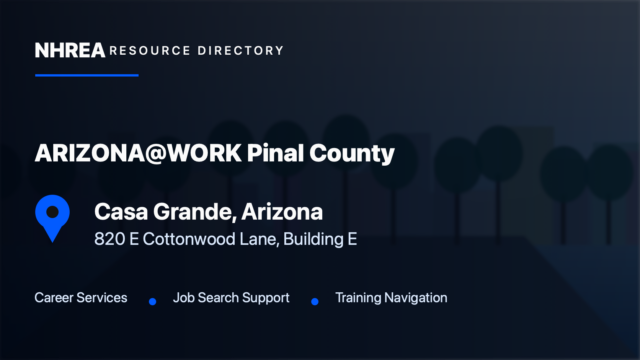 ARIZONA@WORK Pinal County Business and Career Center resource listing in Casa Grande, Arizona