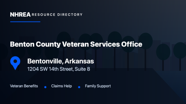 Benton County Veteran Services Office resource listing in Bentonville, Arkansas