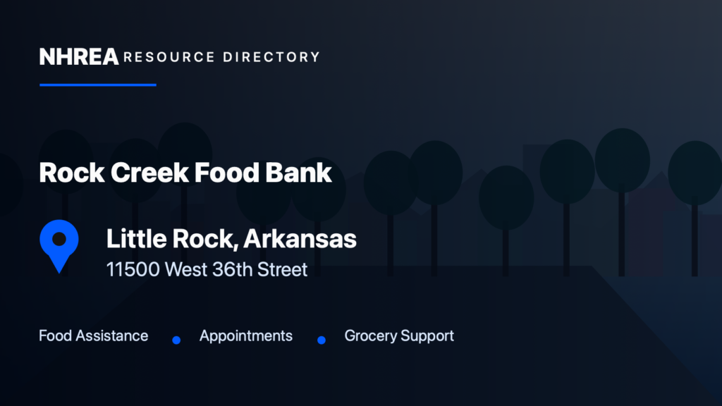 Church at Rock Creek — Food Bank resource listing in Little Rock, Arkansas