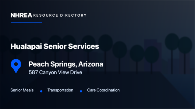 Hualapai Senior Services — Senior Center resource listing in Peach Springs, Arizona