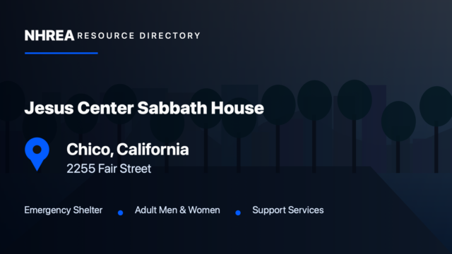 Jesus Center — Sabbath House and Fair Street Service Access resource listing in Chico, California