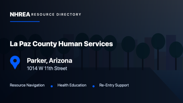 La Paz County Human Services Division resource listing in Parker, Arizona
