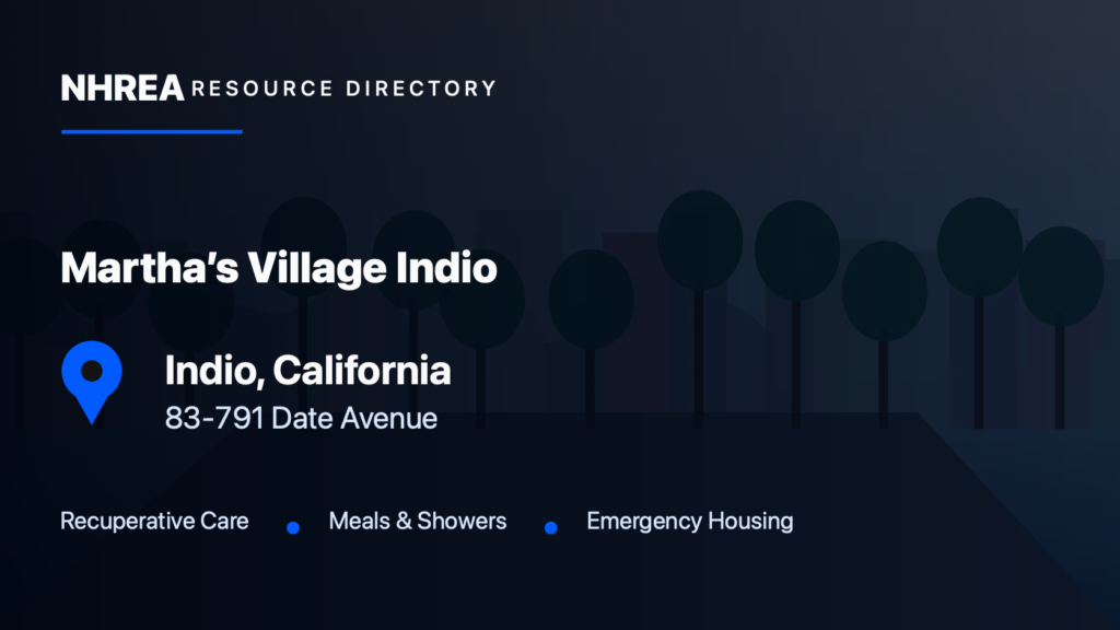 Martha’s Village — Indio Main Campus resource listing in Indio, California