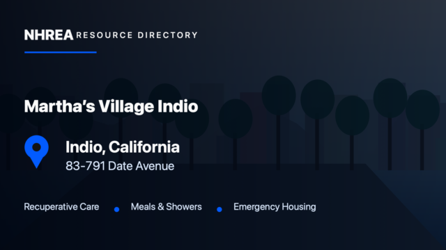 Martha’s Village — Indio Main Campus resource listing in Indio, California