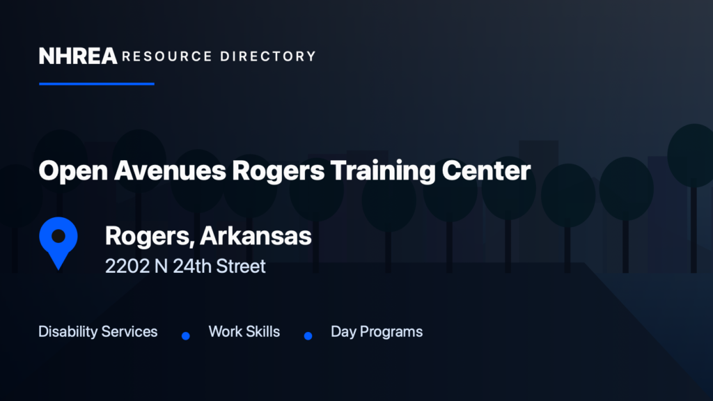 Open Avenues — Rogers Training Center resource listing in Rogers, Arkansas