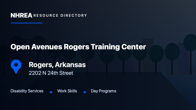 Open Avenues — Rogers Training Center resource listing in Rogers, Arkansas