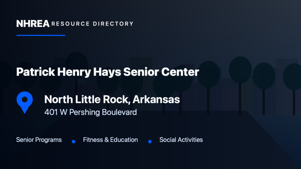 Patrick Henry Hays Senior Center resource listing in North Little Rock, Arkansas