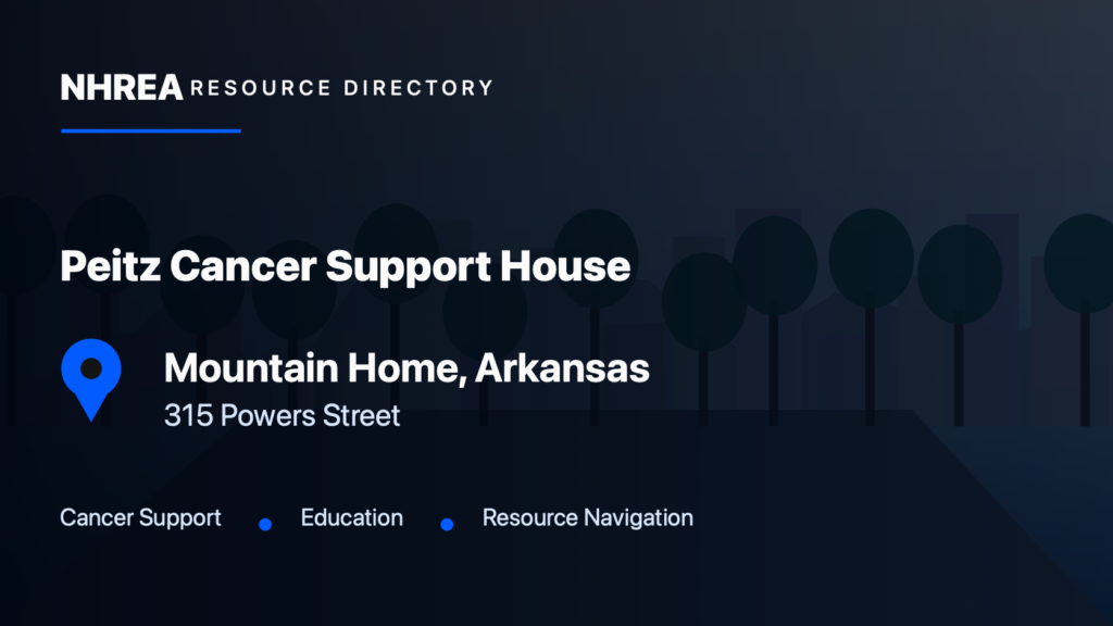 Peitz Cancer Support House — Baxter Health resource listing in Mountain Home, Arkansas