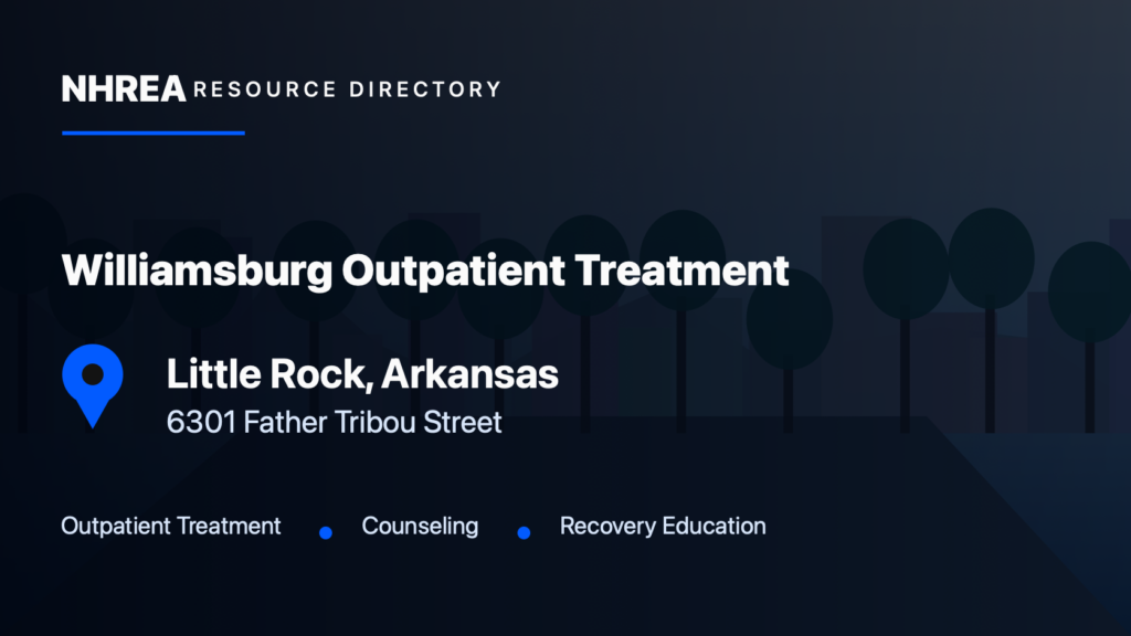Recovery Centers of Arkansas — Williamsburg Outpatient resource listing in Little Rock, Arkansas