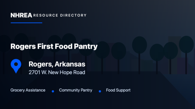 Rogers First Food Pantry — New Hope Road resource listing in Rogers, Arkansas