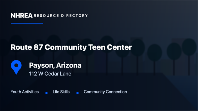 Route 87 Community Teen Center resource listing in Payson, Arizona
