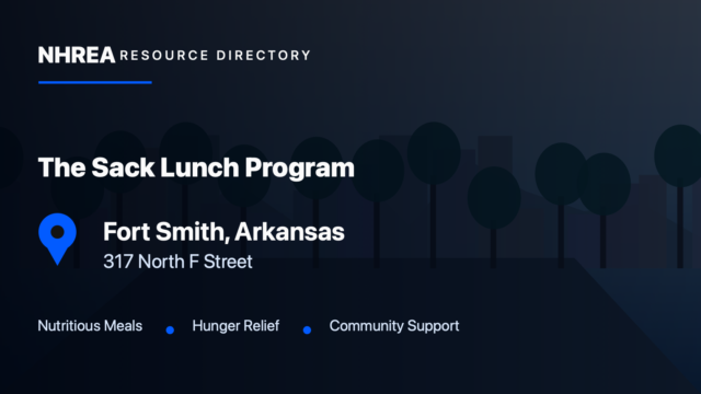 The Sack Lunch Program — Fort Smith Distribution Site resource listing in Fort Smith, Arkansas