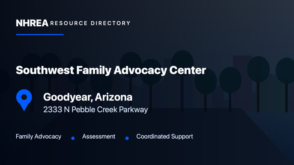 Southwest Family Advocacy Center resource listing in Goodyear, Arizona