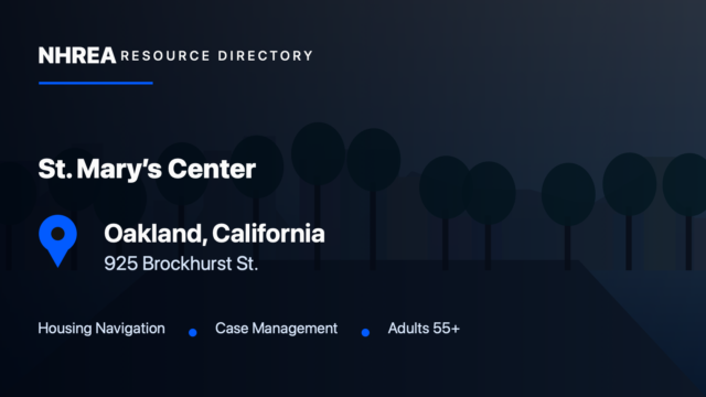 St. Mary’s Center — Senior Housing Services resource listing in Oakland, California