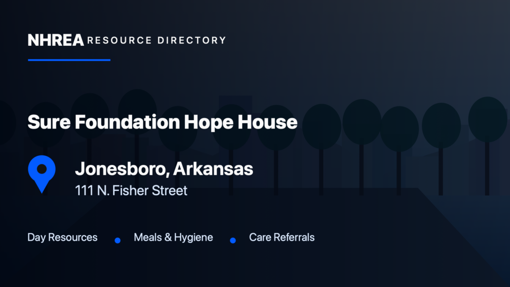 Sure Foundation — The Hope House resource listing in Jonesboro, Arkansas