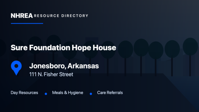 Sure Foundation — The Hope House resource listing in Jonesboro, Arkansas